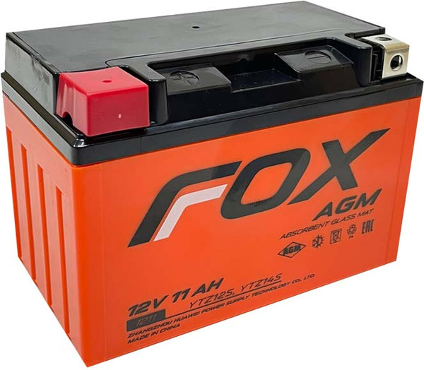 Изображение товара Мотоаккумулятор FoX 11 Ah (1) 200A YTZ12S-BS / 1211 (11А/ч)