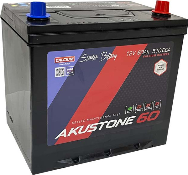 Изображение товара Автомобильный аккумулятор AKUSTONE Asia (0) борт 510A D23 / 12V60 AH/D23-SMF (60А/ч)