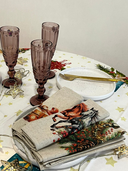 Изображение товара Набор полотенец Pole Kvetak (Беларускі лён) 45x60 22с145-ШР+К/п.р/фкор (1 НГ Лошадь 62)