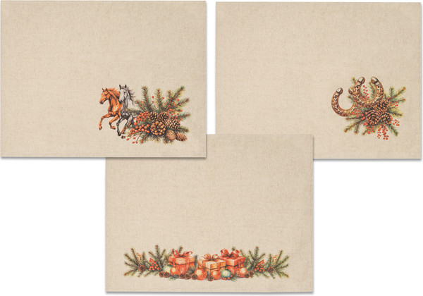 Изображение товара Набор полотенец Pole Kvetak (Беларускі лён) 45x60 22с145-ШР+К/п.р/фкор (1 НГ Лошадь 62)