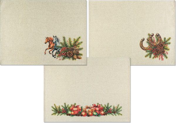 Изображение товара Набор полотенец Pole Kvetak (Беларускі лён) 45x60 22с145-ШР+К/п.р/фкор (1 НГ Лошадь 62)