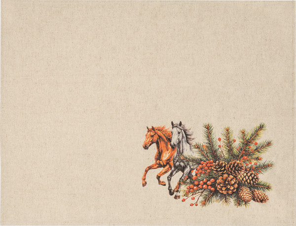 Изображение товара Набор полотенец Pole Kvetak (Беларускі лён) 45x60 22с145-ШР+К/п.р/фкор (1 НГ Лошадь 62)