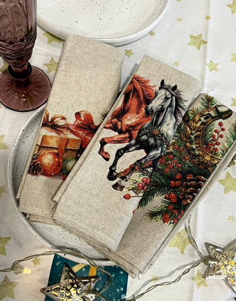 Изображение товара Набор полотенец Pole Kvetak (Беларускі лён) 45x60 22с145-ШР+К/п.р/фкор (1 НГ Лошадь 62)