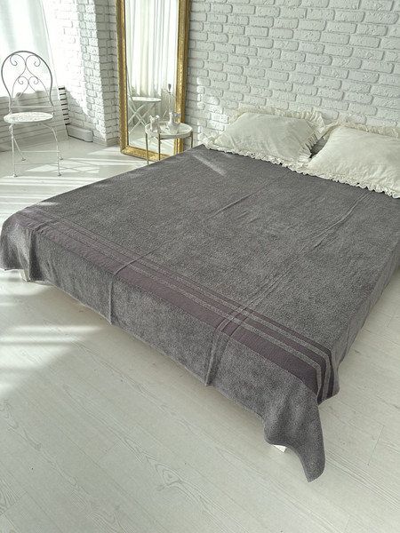 Изображение товара Плед Lilia Махровый ПМ-220x200 (серый)