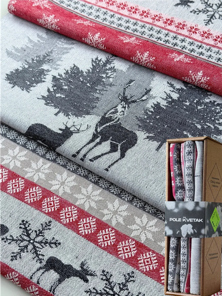 Изображение товара Набор полотенец Pole Kvetak (Беларускі лён) 49x70 17С122-ШР+К/фкор (1 Лапландия 220)