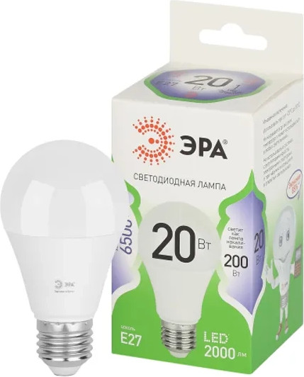 Изображение товара Лампа ЭРА LED А60-20W-865-Е27 GL 6500К Green / Б0067102