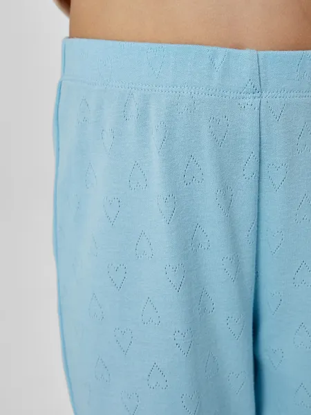 Изображение товара Пижама детская Mark Formelle 567756 (р.128-64, бежевый/сердечки на голубом)