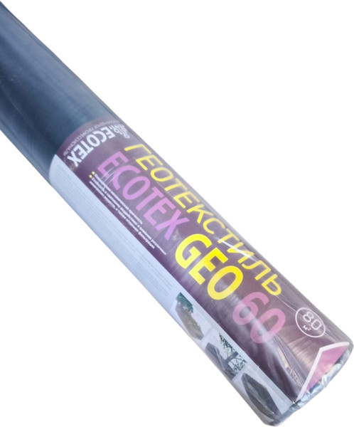 Изображение товара Геотекстиль Ecotex 60мк 50х1.6 (80м2)
