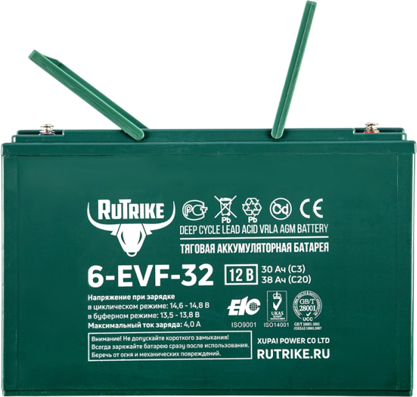 Изображение товара Аккумуляторная батарея RuTrike 12V32Ah (0) (C3) 6-EVF-32