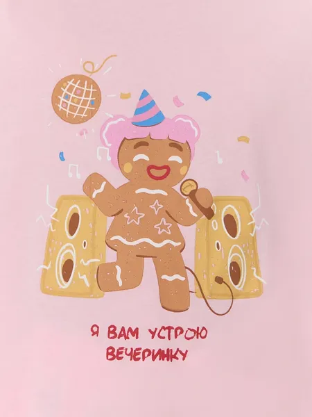 Изображение товара Пижама детская Mark Formelle 567755 (р.134-68, розовая сказка/печенье на розовом)