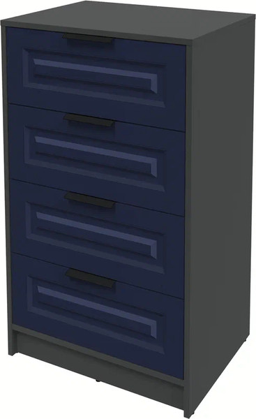 Изображение товара Комод Интерлиния Концепт КТ-К60 Деко (антрацит/индиго)