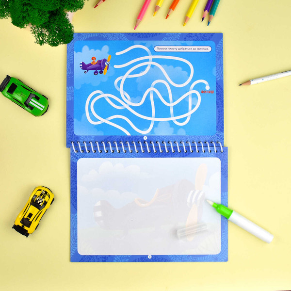 Изображение товара Раскраска Феникс+ Водная многоразовая. Транспорт / 64112