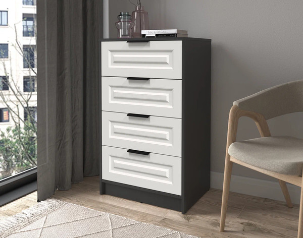 Изображение товара Комод Интерлиния Концепт КТ-К60 Деко (антрацит/кашемир)