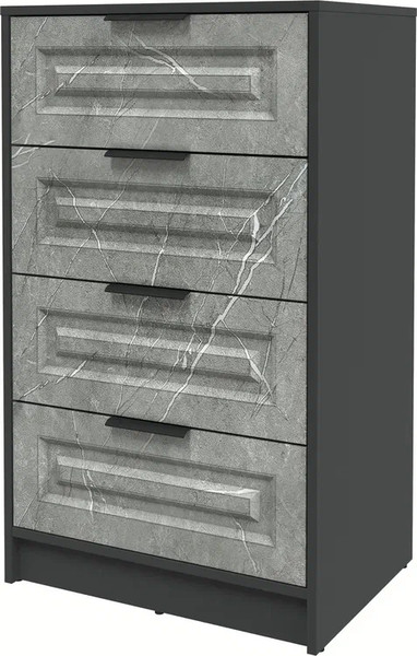 Изображение товара Комод Интерлиния Концепт КТ-К60 Деко ( антрацит/керамика)