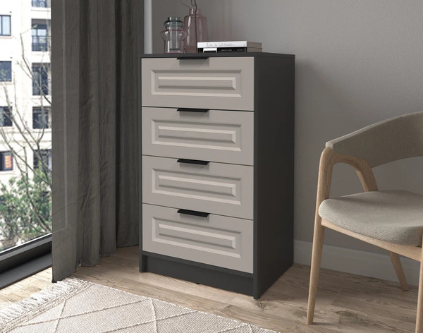 Изображение товара Комод Интерлиния Концепт КТ-К60 Деко (антрацит/луна)