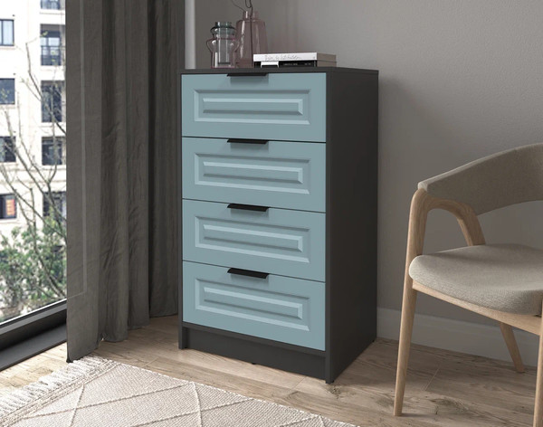 Изображение товара Комод Интерлиния Концепт КТ-К60 Деко (антрацит/океан)