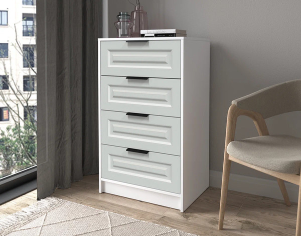 Изображение товара Комод Интерлиния  Концепт КТ-К60 Деко (белый платинум/грей)