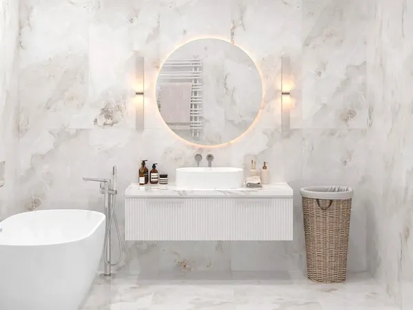 Изображение товара Плитка Staro Nestle Bianco Polished 1237299 (600x1200)
