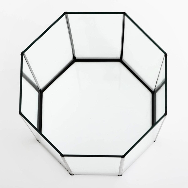 Изображение товара Аквариум Sima-Land Восьмигранный / 1149894 (черный)