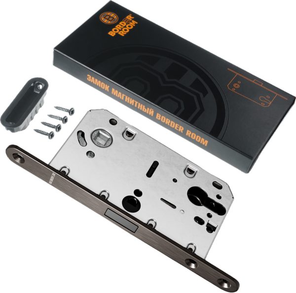 Изображение товара Замок врезной Border Магнитный под цилиндр  (черный)