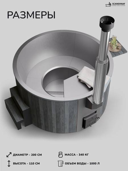 Изображение товара Купель SCANDINAF Furako 200SG