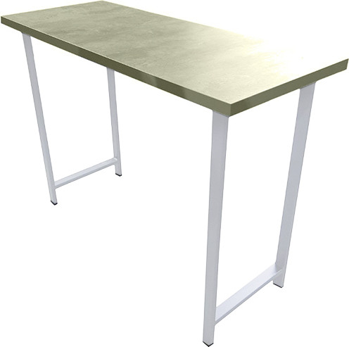 Изображение товара Консольный столик Древпром Шелковый камень 120x50x88 М94 / ДП1-02-04 (белый матовый)