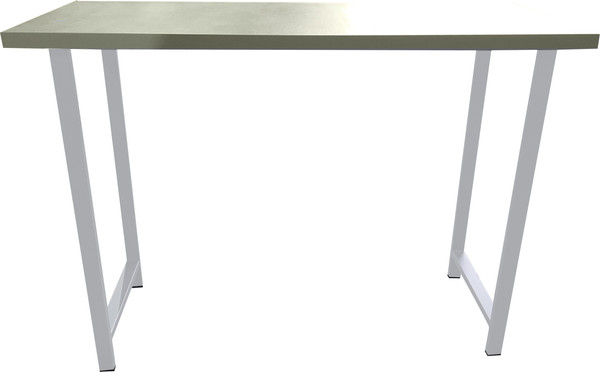 Изображение товара Консольный столик Древпром Шелковый камень 120x50x88 М94 / ДП1-02-04 (белый матовый)