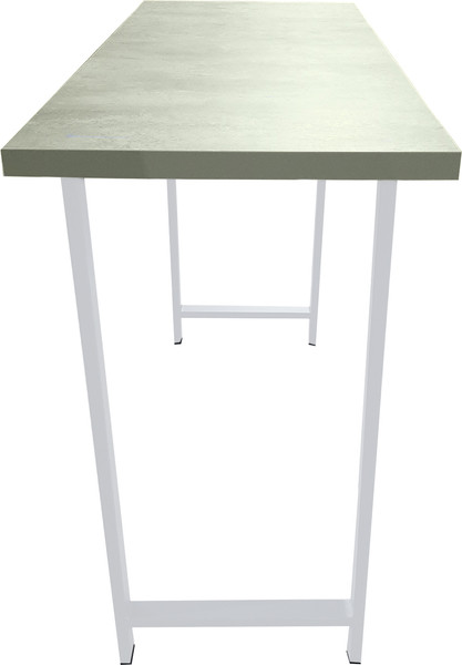 Изображение товара Консольный столик Древпром Шелковый камень 120x50x88 М94 / ДП1-02-04 (белый матовый)