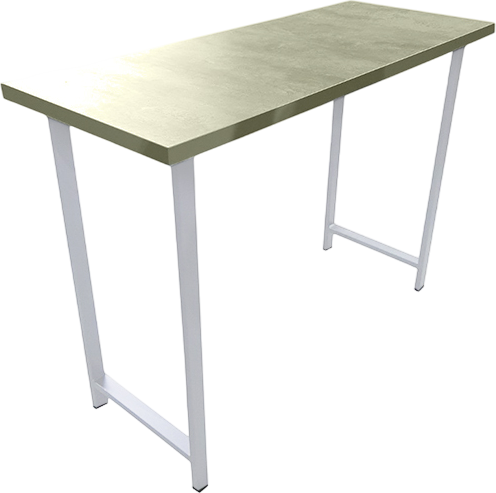 Изображение товара Консольный столик Древпром Шелковый камень 120x50x88 М94 / ДП1-02-04 (белый матовый)