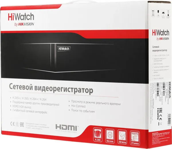 Изображение товара Видеорегистратор наблюдения HiWatch DS-N304(D)