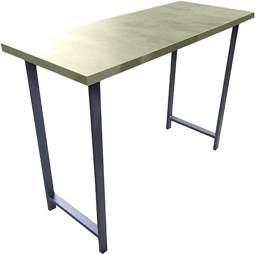 Изображение товара Барный стол Древпром Шелковый камень 120x50x88 М94 / ДП1-02-04 (черный матовый)