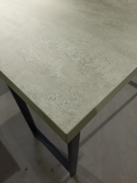 Изображение товара Барный стол Древпром Шелковый камень 120x50x88 М94 / ДП1-02-04 (черный матовый)