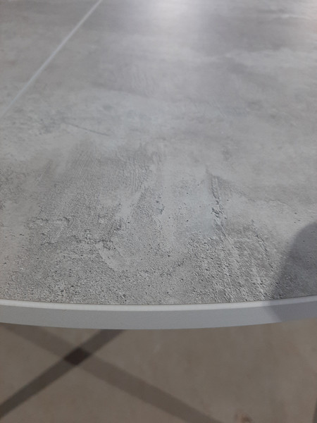 Изображение товара Обеденный стол Древпром Сириус  97-127х75 / ДП1-02-06 (бетон метрополитен/металлик)