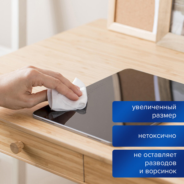 Изображение товара Салфетки для ухода за техникой Brauberg 510122 (100шт)