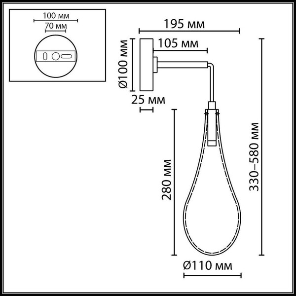 Изображение товара Бра Odeon Light Braid 7148/5WL