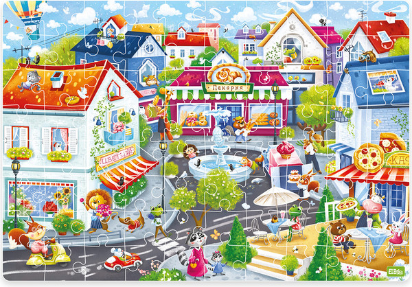 Изображение товара Пазл El'Basco Toys Городок / ET01-080