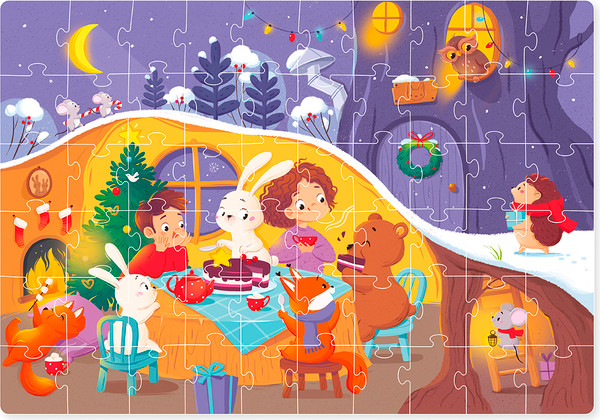 Изображение товара Пазл El'Basco Toys В гостях у зайчика / ET01-104