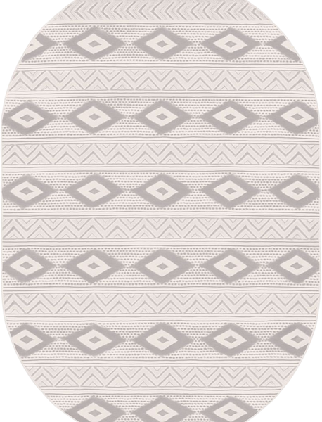 Изображение товара Ковер Radjab Carpet Сканди Сизаль Овал 10926C (2.4x3.4, Grii/Krem)