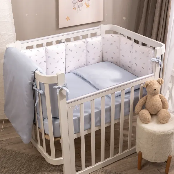 Изображение товара Комплект постельный для малышей Perina Una / КПБ3.1-UNA.10 (голубой)