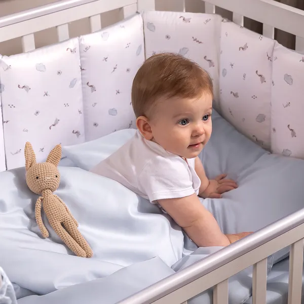 Изображение товара Комплект постельный для малышей Perina Una / КПБ3.1-UNA.10 (голубой)