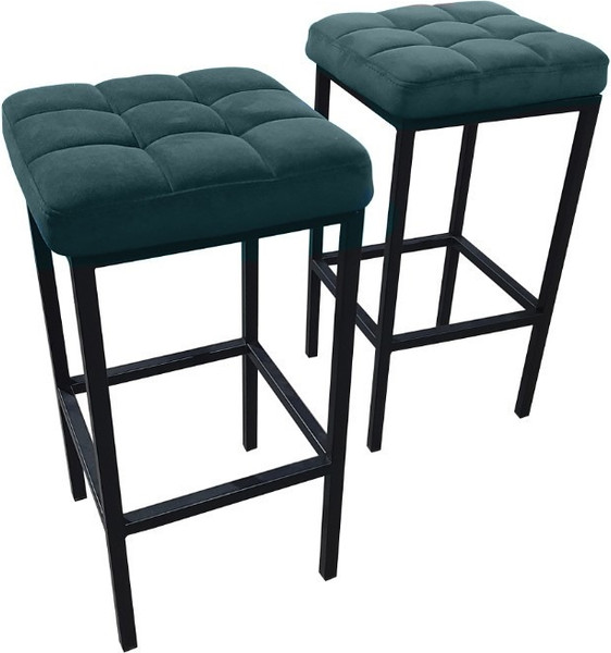 Изображение товара Табурет барный Древпром Камелот ДП2-07 (черный матовый/катания ментол)