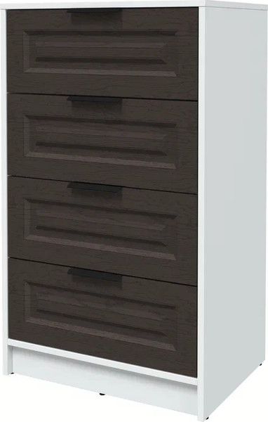 Изображение товара Комод Интерлиния Концепт КТ-К60 Деко (белый платинум/дуб английский)