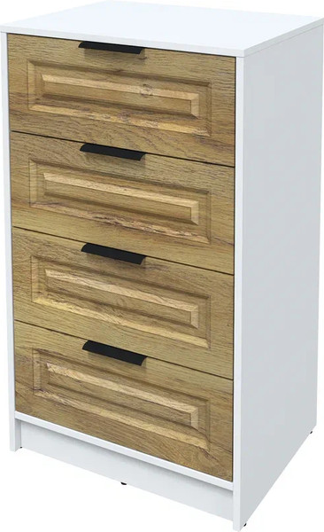 Изображение товара Комод Интерлиния Концепт КТ-К60 Деко (белый платинум/дуб вотан)