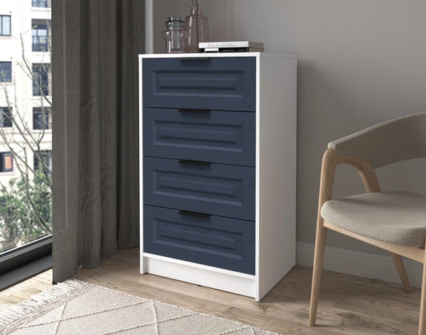 Изображение товара Комод Интерлиния Концепт КТ-К60 Деко (белый платинум/дуб королевский)