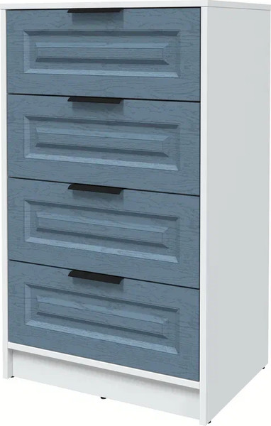 Изображение товара Комод Интерлиния Концепт КТ-К60 Деко (белый платинум/дуб лазурный)