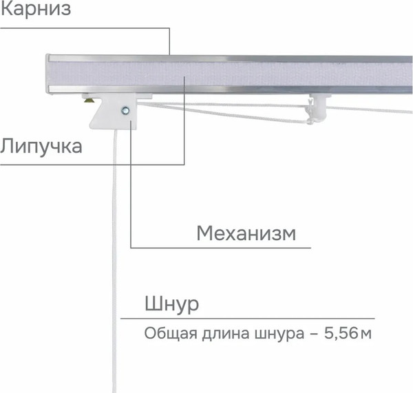 Изображение товара Карниз для штор Эскар 1423140 (140см)