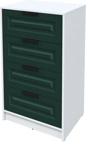 Изображение товара Комод Интерлиния Концепт КТ-К60 Деко (белый платинум/изумруд)