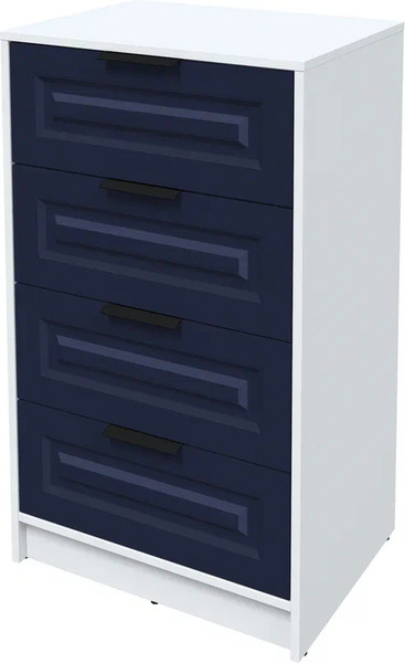 Изображение товара Комод Интерлиния Концепт КТ-К60 Деко (белый платинум/индиго)