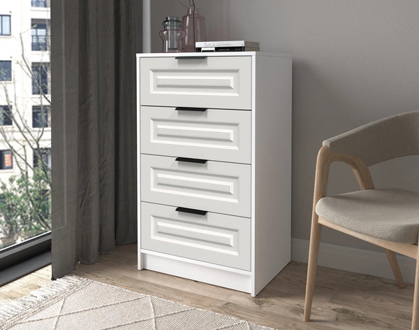 Изображение товара Комод Интерлиния Концепт КТ-К60 Деко (белый платинум/кашемир)