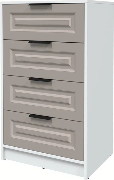 Изображение товара Комод Интерлиния Концепт КТ-К60 Деко (белый платинум/луна)